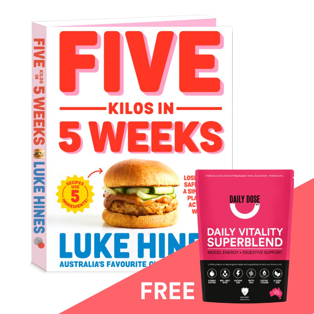 FIVE KILOS IN 5 WEEKS Cookbook with FREE Vitality Superblend