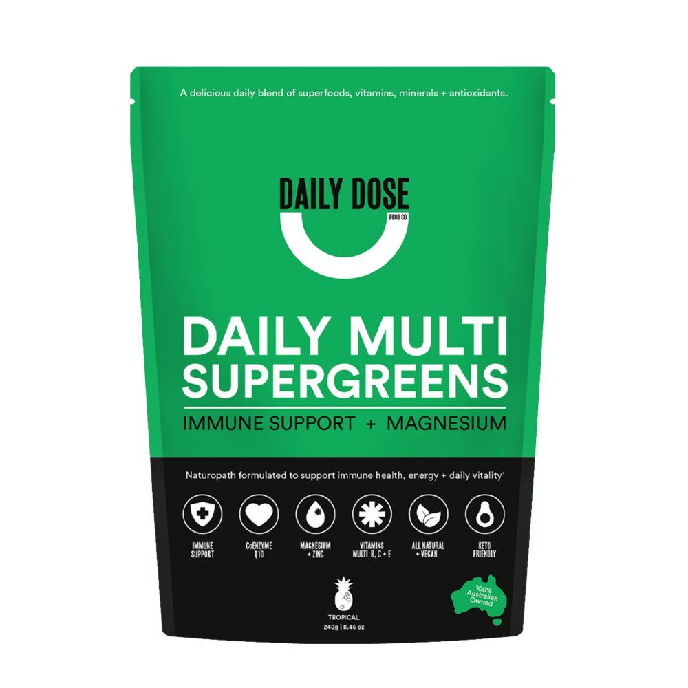 Daily Multi Supergreens, Immunity + Magnesium | Tropical, 240g