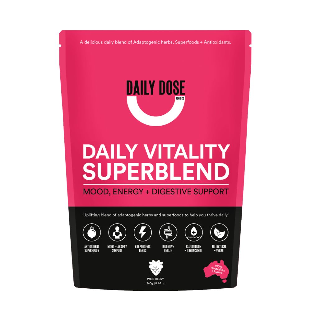Daily Vitality Superblend, Mood + Digestion | Wild Berry, 240g